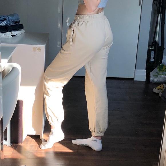 beige/tan sweatpants - Picture 2 of 2
